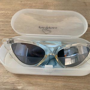 Clear Frame Cat Eye Sunglasses New w/ Case